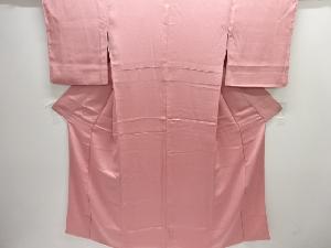 のり散らし模様織り出し一つ紋色無地着物